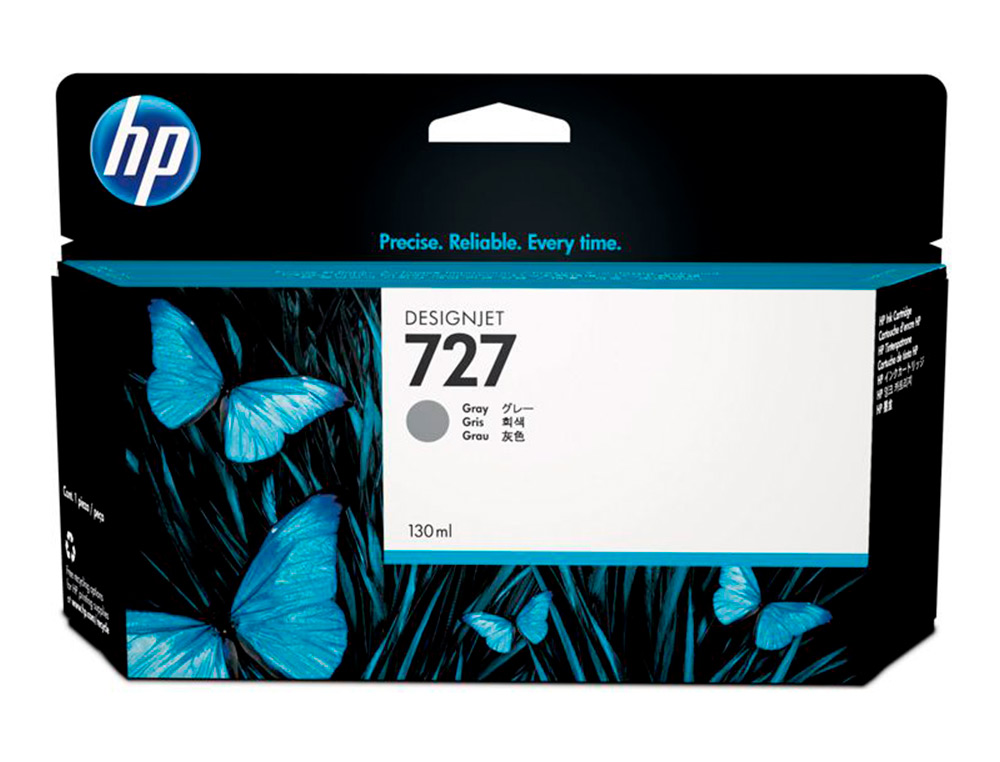 CARTOUCHE HP JET D'ENCRE  727 COULEUR GRIS 130ML