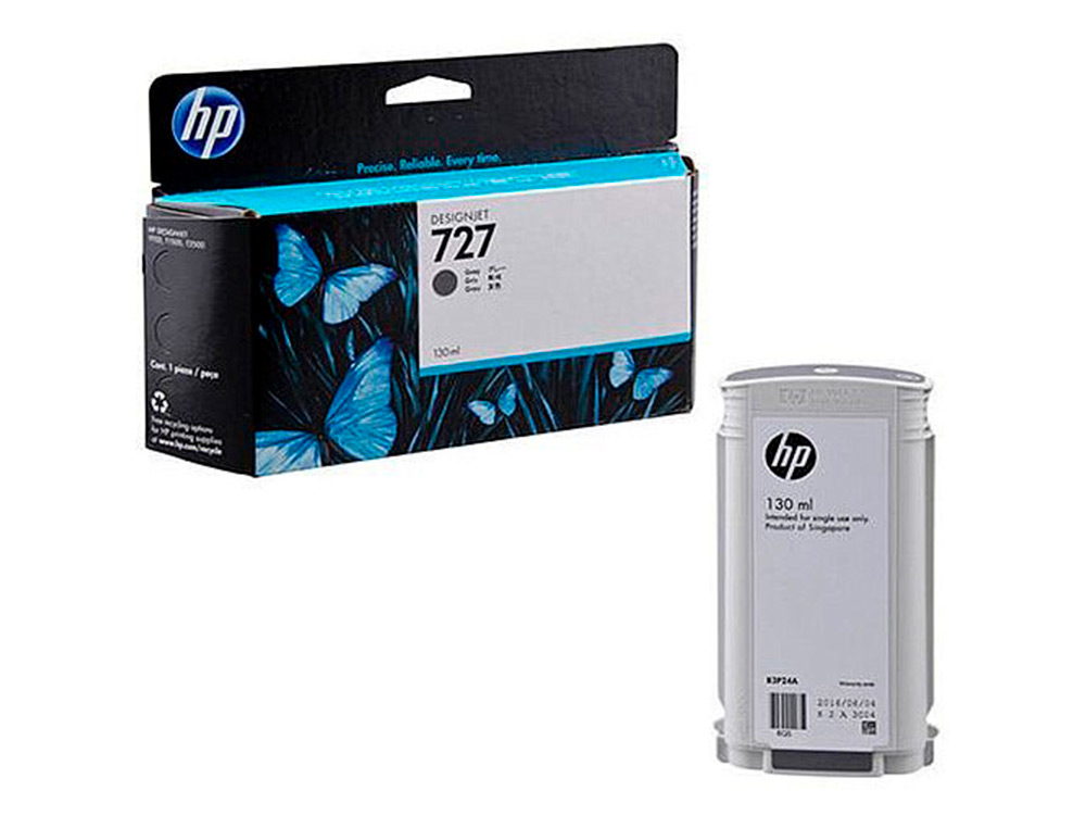 CARTOUCHE HP JET D'ENCRE  727 COULEUR GRIS 130ML