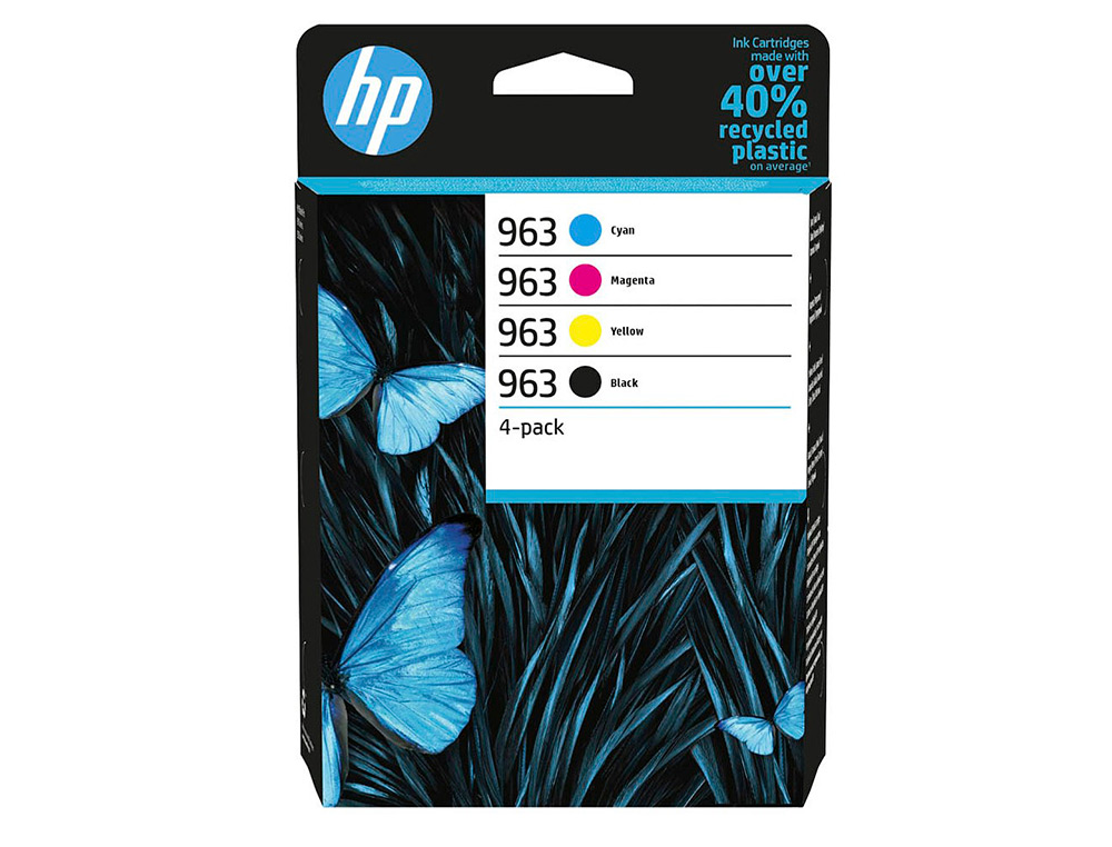 CARTOUCHE HP LASER JET 963-6ZC70AE MULTI PACK NOIR/  CYAN/MAGENTA/JAUNE