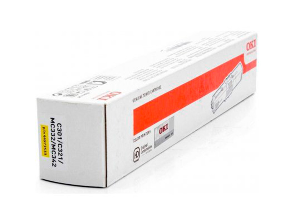 CARTOUCHE OKI MC332/C300SERIES COULEUR      JAUNE 1500 PAG
