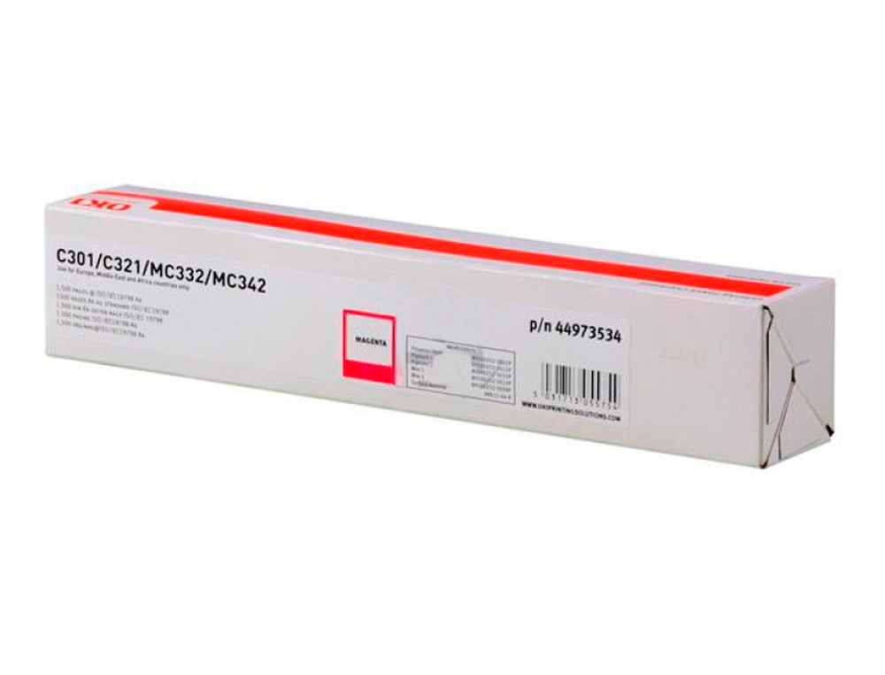 CARTOUCHE OKI MC332/C300SERIES COULEUR MAGENTA 1500 PAG