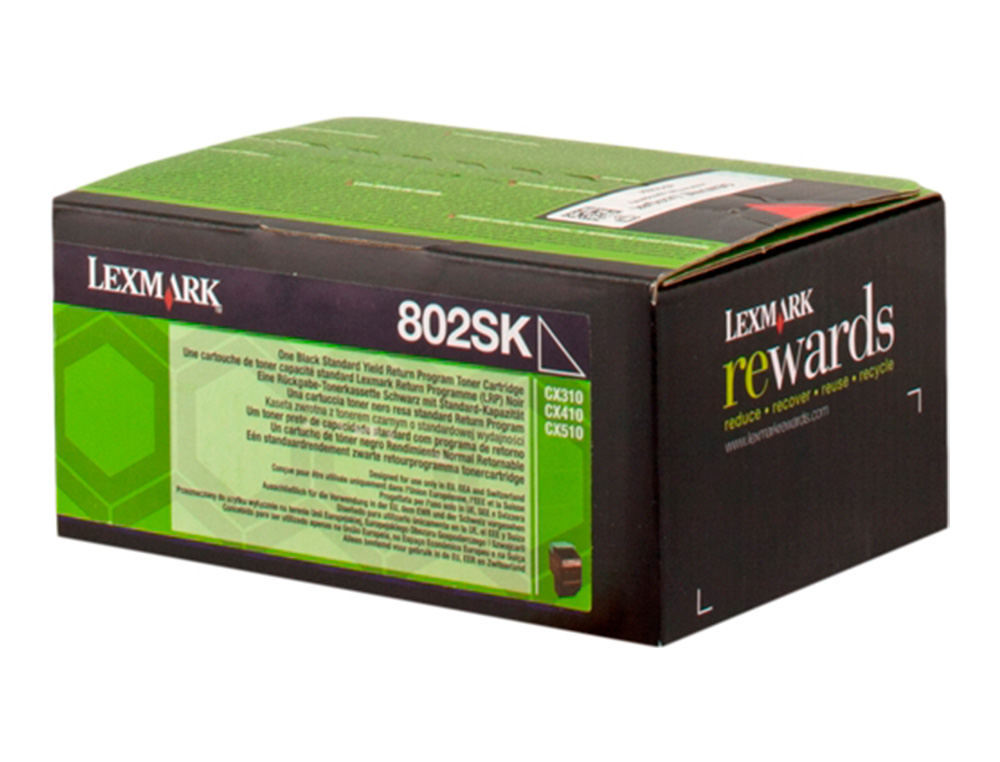 TONER LEXMARK 80C2SKE COULEUR NOIR 2500 PAG