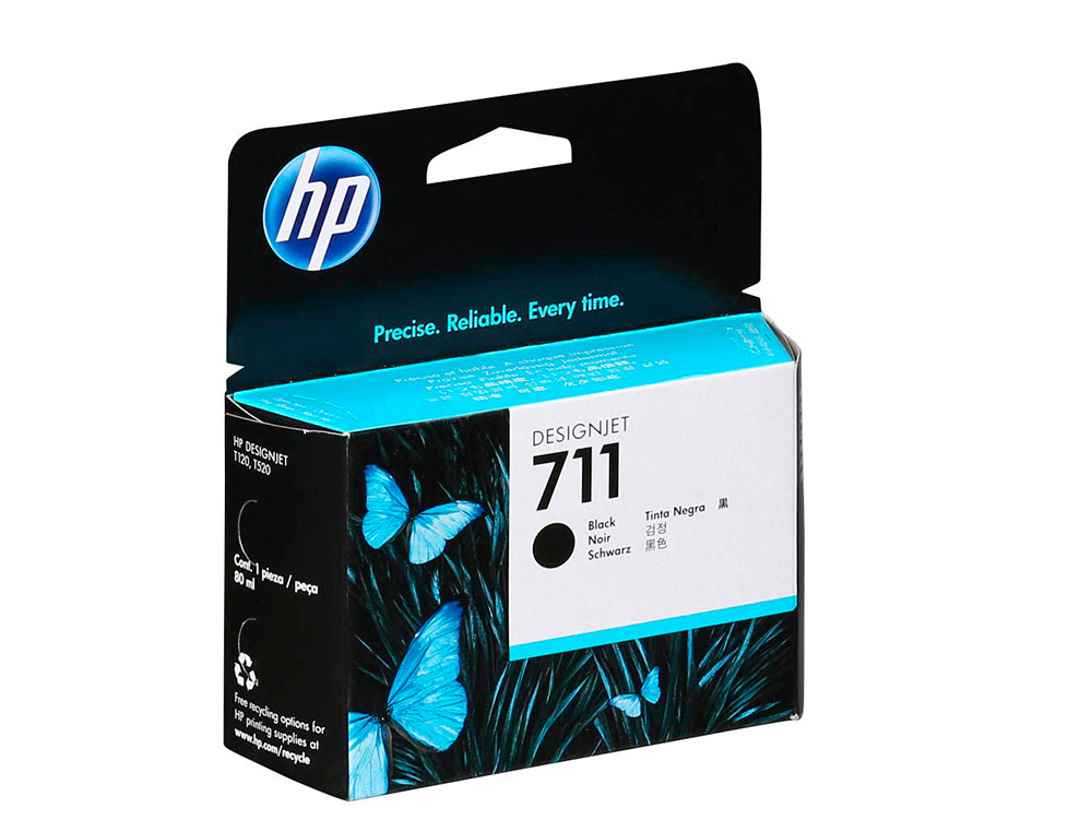 CARTOUCHE HP JET D'ENCRE 711 CZ133A COULEUR NOIR 80ML