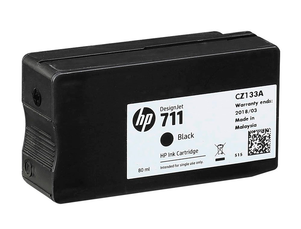 CARTOUCHE HP JET D'ENCRE 711 CZ133A COULEUR NOIR 80ML