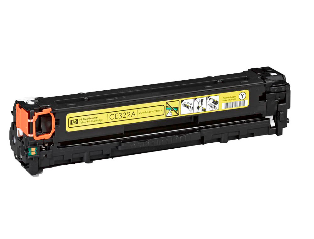CARTOUCHE HP CE322A-128A COULEUR JAUNE 1300 PAG