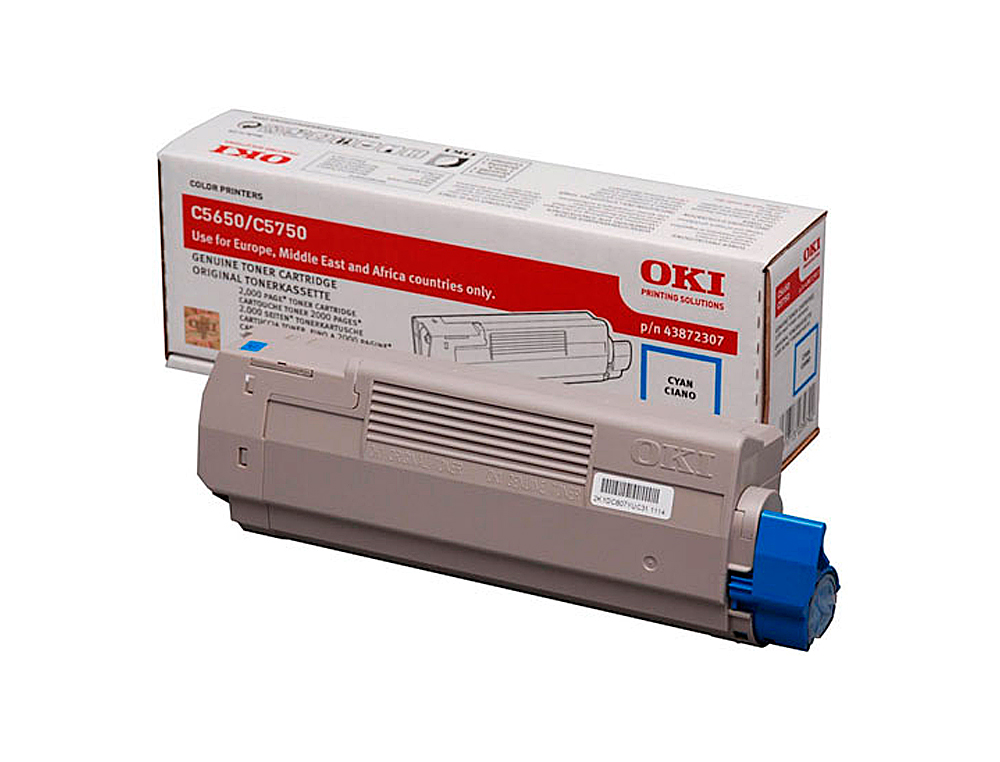 TONER OKI C650 COULEUR CYAN 2000 PAG
