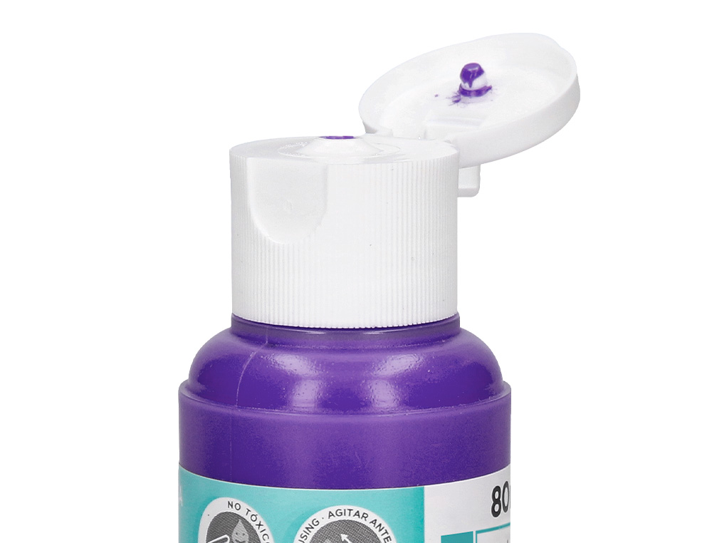 PEINTURE ACRYLIQUE LIDERPAPEL COLORIS VIOLET BOUTEILLE 80ML