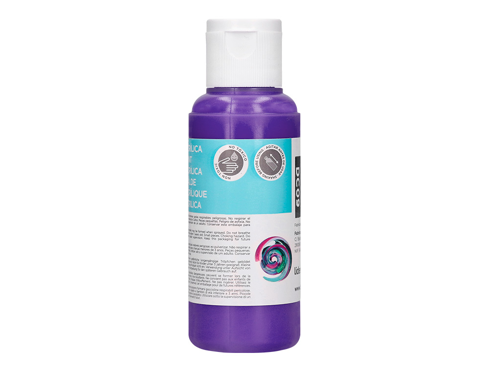 PEINTURE ACRYLIQUE LIDERPAPEL COLORIS VIOLET BOUTEILLE 80ML
