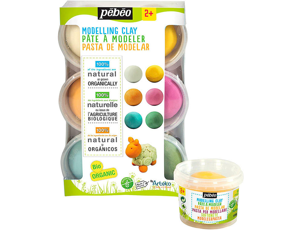 PATE A MODELER PEBEO SET DECOUVERTE XXL COLORIS ASSORTIS 6 POTS DE 90G