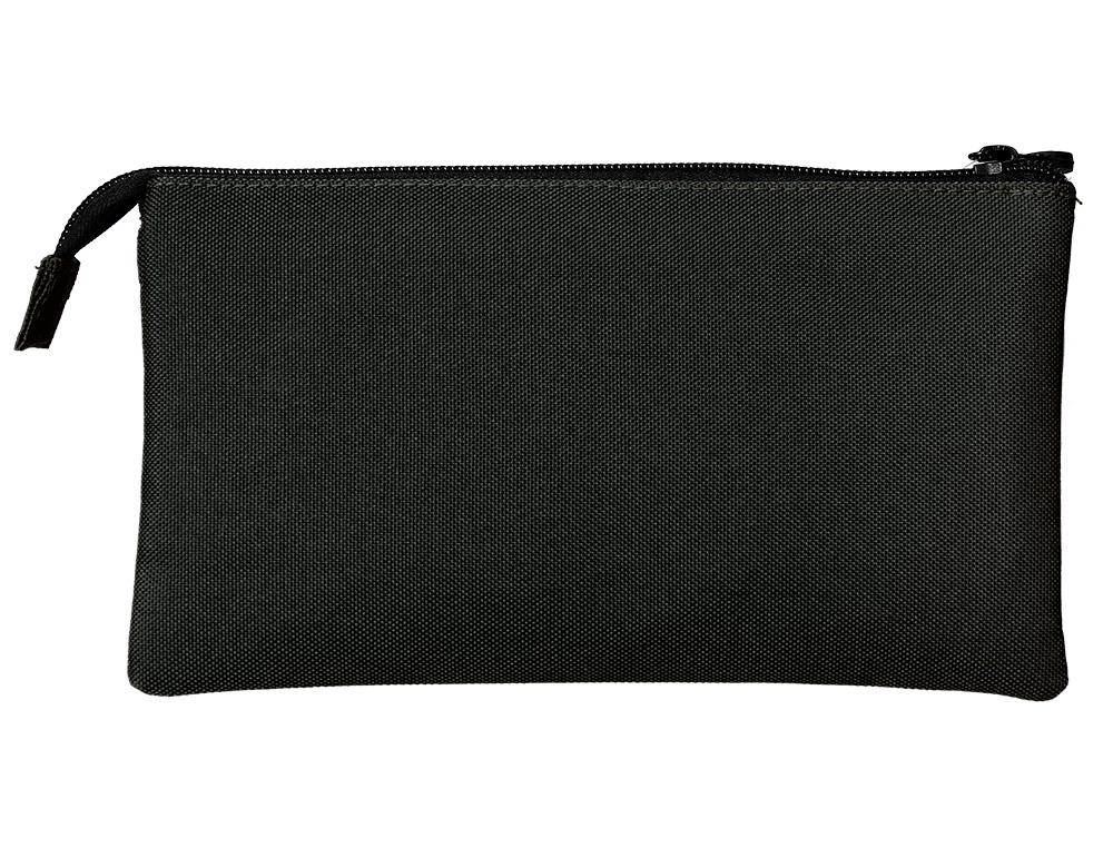 TROUSSE SCOLAIRE ANTARTIK PLATE 3 COMPARTIMENTS 220X30X120MM COLORIS NOIR