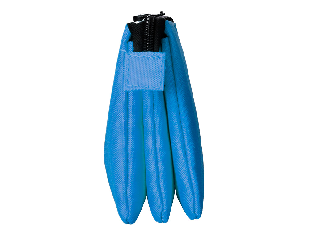 TROUSSE SCOLAIRE ANTARTIK PLATE 3 COMPARTIMENTS         220X30X120MM COLORIS BLEU
