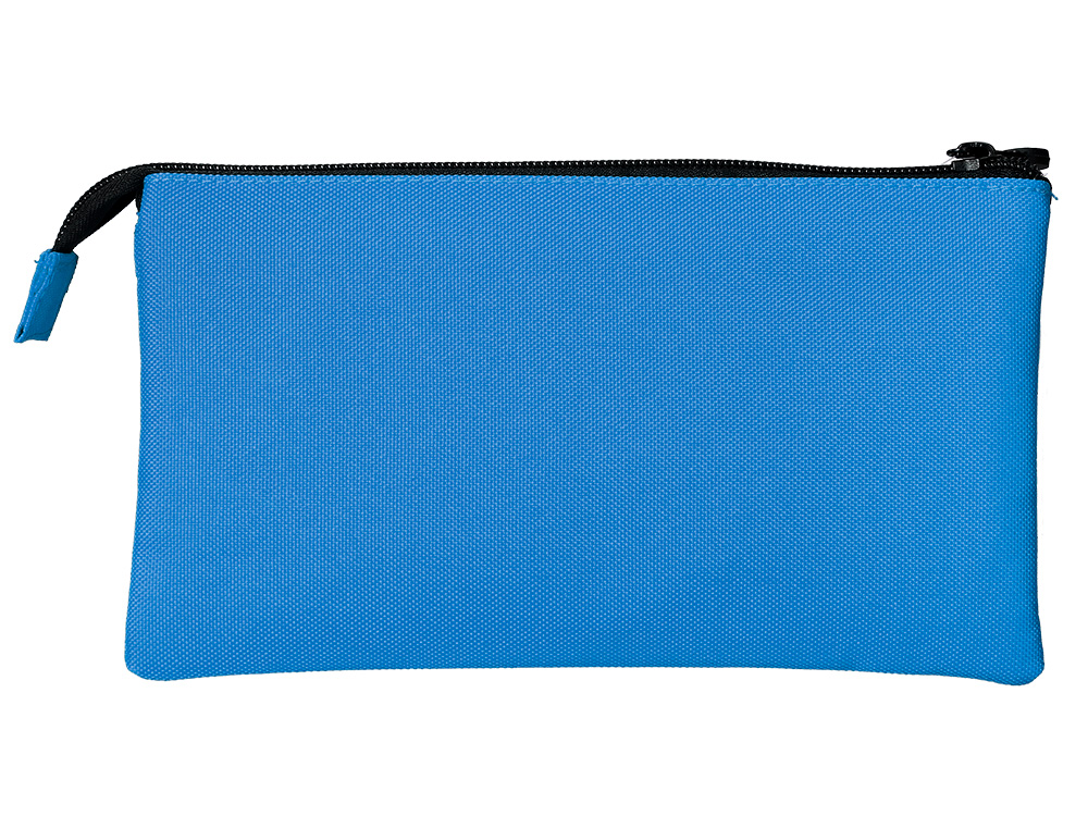 TROUSSE SCOLAIRE ANTARTIK PLATE 3 COMPARTIMENTS         220X30X120MM COLORIS BLEU