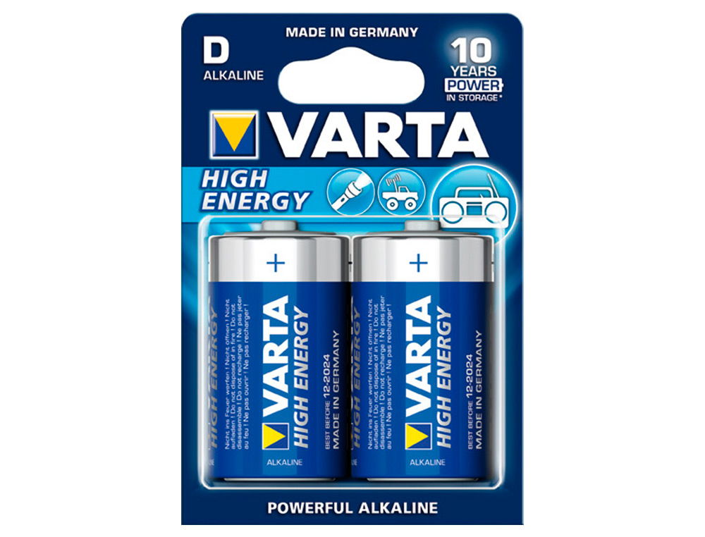PILE ALCALINE VARTA LONGLIFE POWER D BLI 2