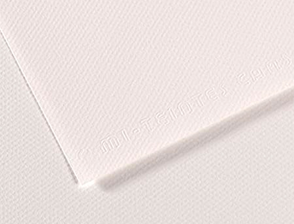 PAPIER DESSIN CANSON FEUILLE MI-TEINTES N 335 GRAIN        GELATINE HAUTE TENEUR COTON   160G 50X65CM UNICOLORE BLANC