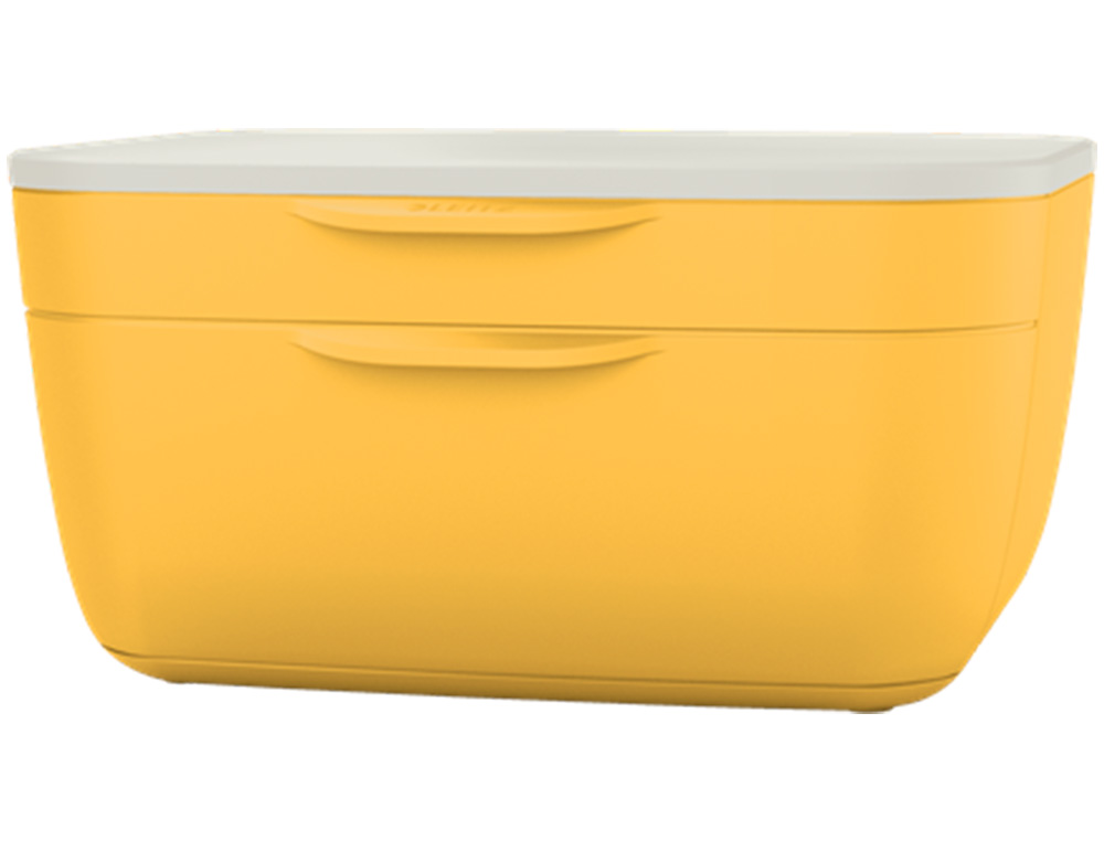BLOC DE CLASSEMENT LEITZ COSY POLYSTYRENE. COLORIS JAUNE.   DIMENSIONS: 251 X 143 X 275MM