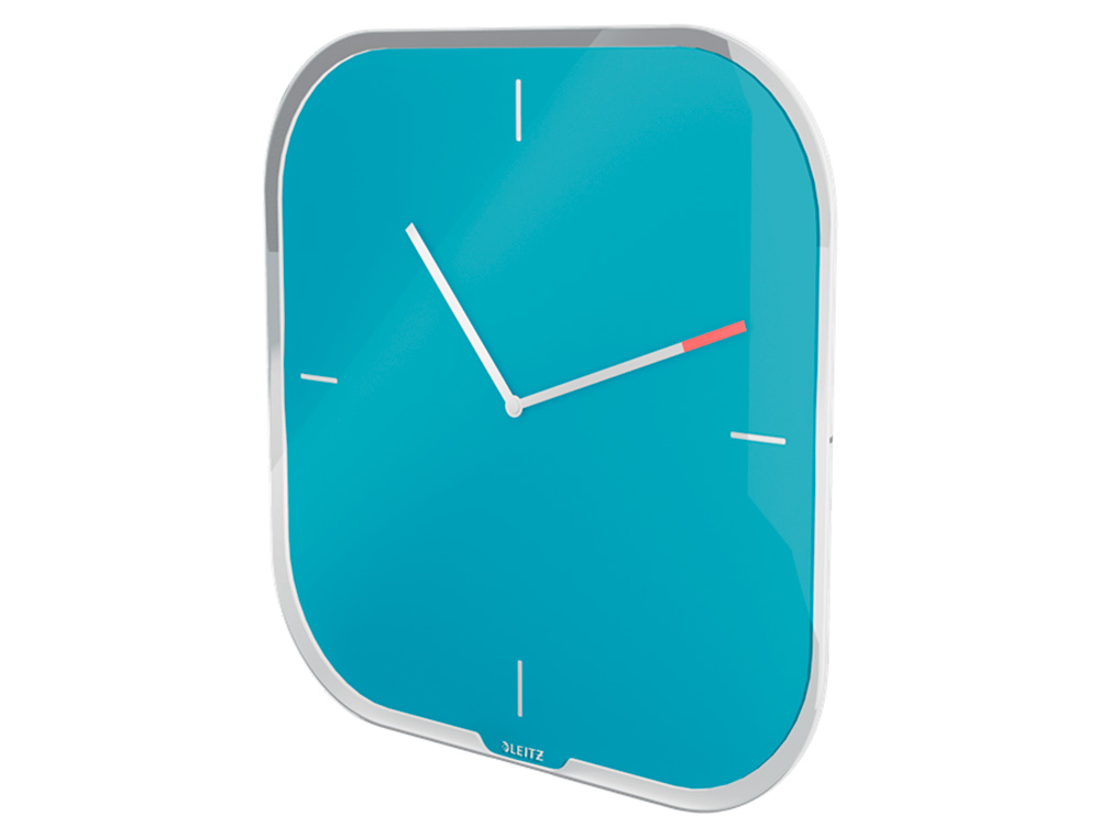 PENDULE LEITZ COSY HORLOGE MURAL ANALOGIQUE COLORIS BLEU