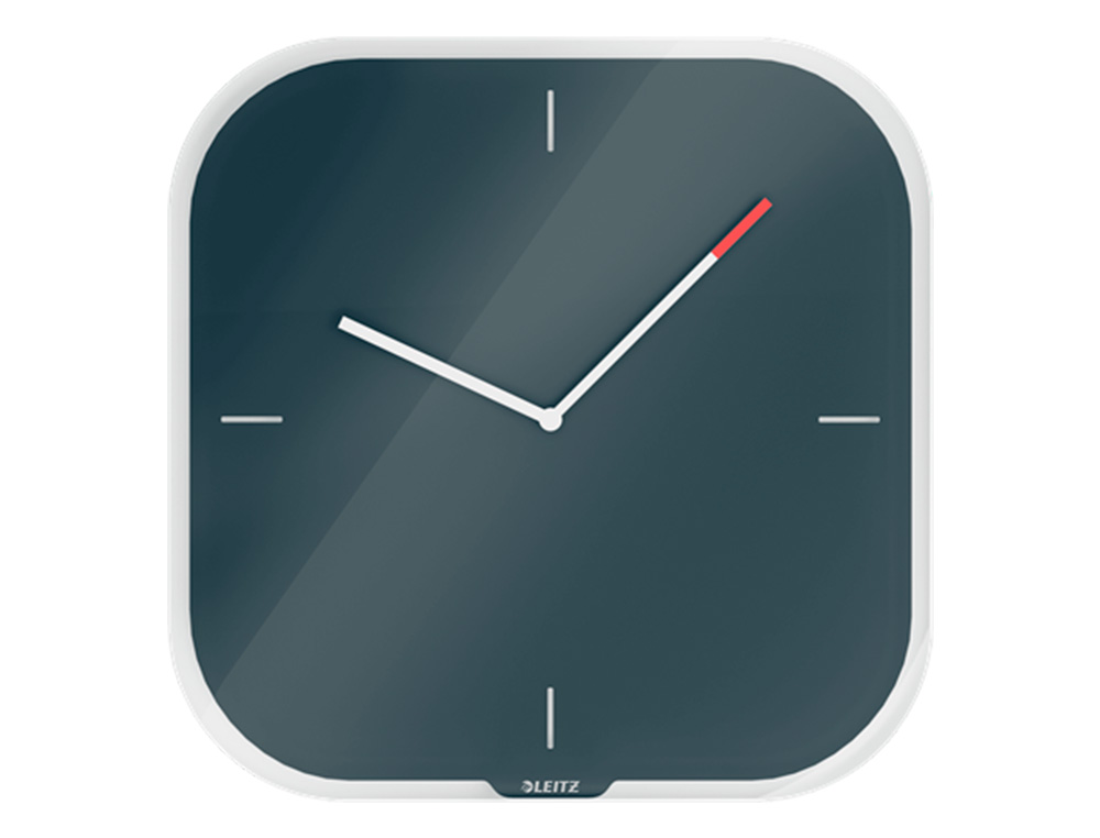 PENDULE LEITZ COSY HORLOGE MURAL ANALOGIQUE COLORIS GRIS