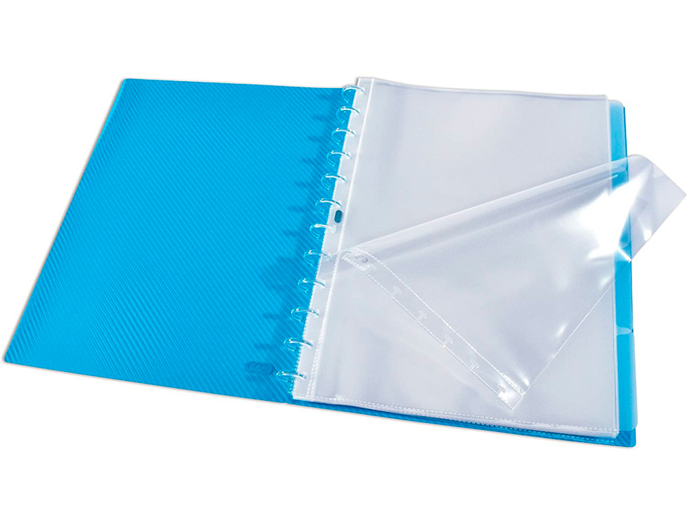 PROTEGE-DOCUMENTS AMOVIBLE HAWAI A4 30 POCHETTES VARIOZIP POLYPROPYLENE INCOLORE