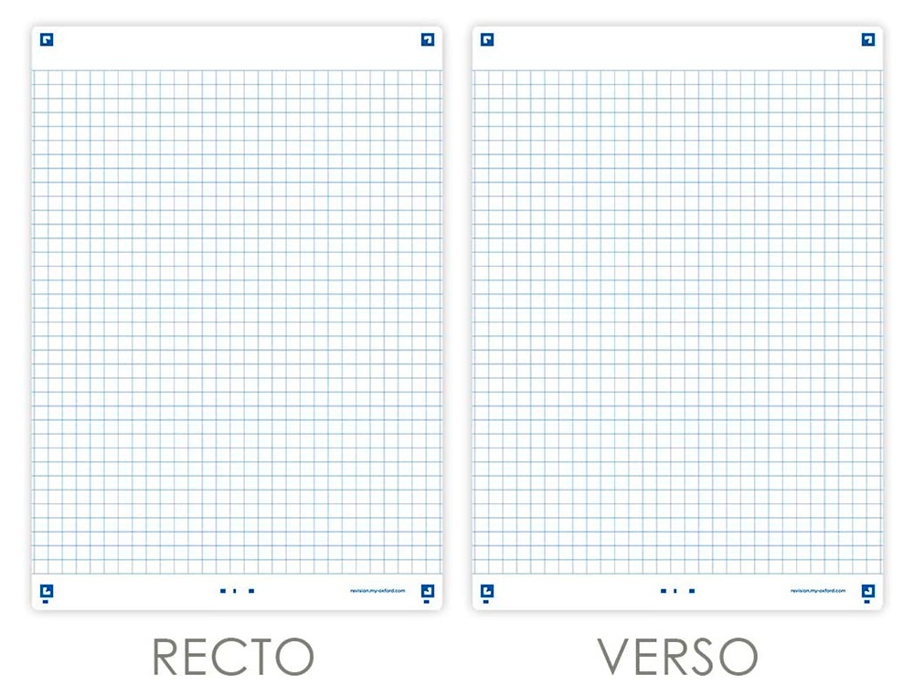FICHES BRISTOL OXFORD REVISION 2.0 A5 PERFOREE 32 FICHES/FILM Q5X5 CADRE BLANC