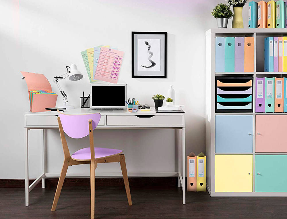 PORTE REVUES EXACOMPTA MAG-CUBE POUR DOCUMENTS A4 PASTEL BLEU PASTEL