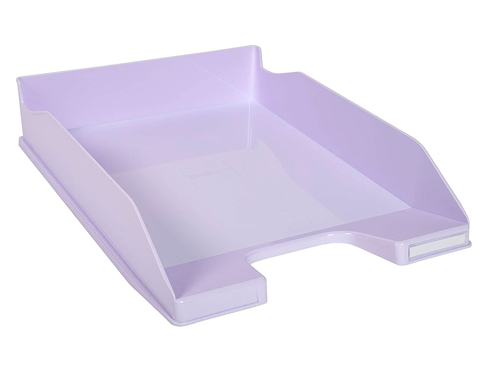 CORBEILLE A COURRIER EXACOMPTA COMBO MIDI  POUR    DOCUMENTS A4 MAUVE PASTEL     GLOSSY