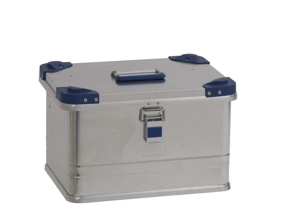 CAISSE ALUMINIUM VISO AVEC COINS EN POLYPROPYLENE        SUPERPOSABLE CAPACITE 30L