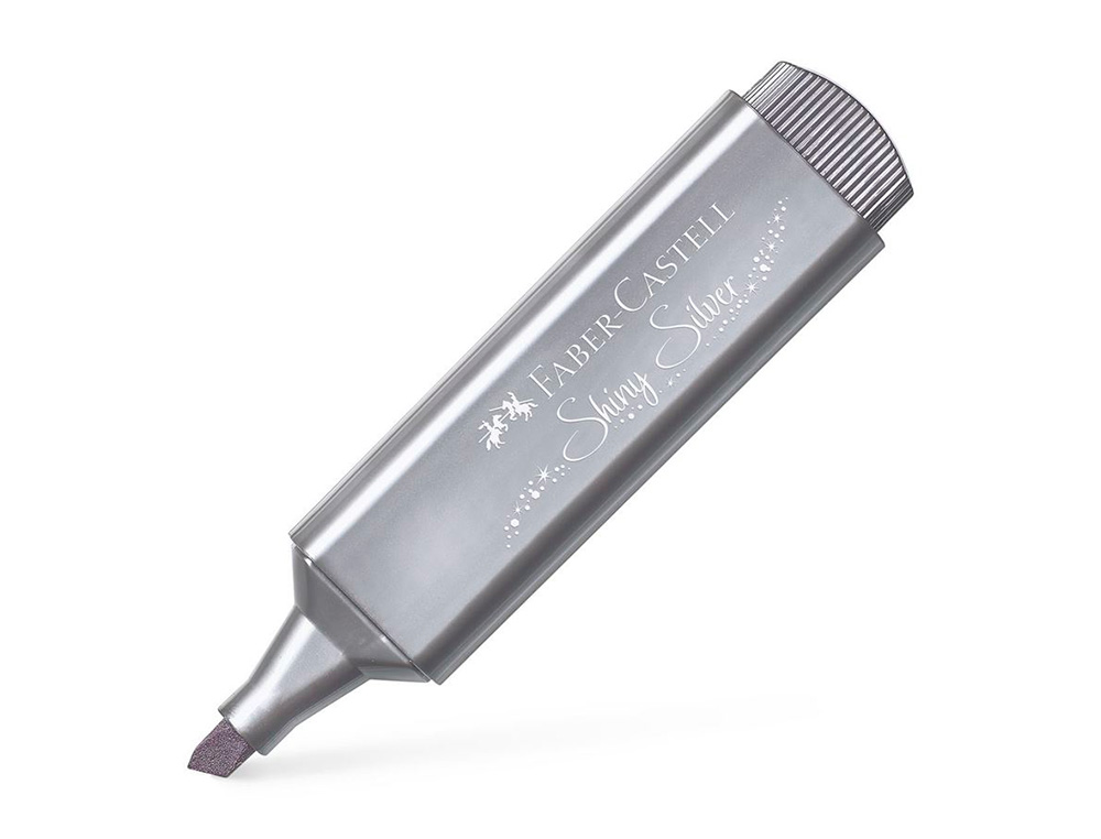 SURLIGNEUR FABER CASTELL TEXTLINER TL 46 METALLIC      SHINY SILVER