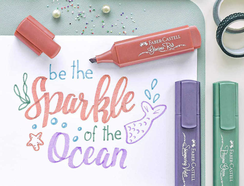 SURLIGNEUR FABER CASTELL TL 46 METALLIC PEARL ROSE