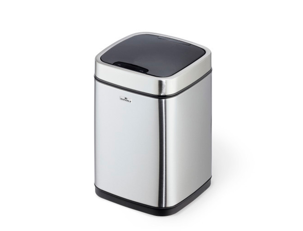 POUBELLE DURABLE A CAPTEUR AUTOMATIQUE ACIER INOXIDABLE A