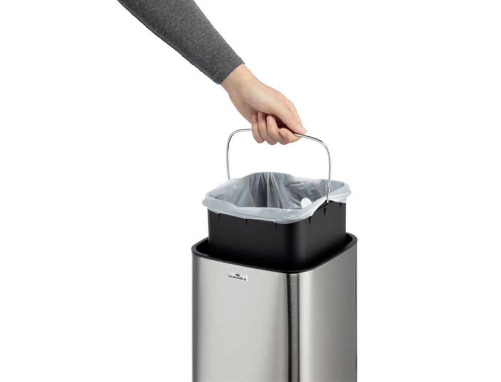 POUBELLE DURABLE A CAPTEUR AUTOMATIQUE ACIER INOXIDABLE A