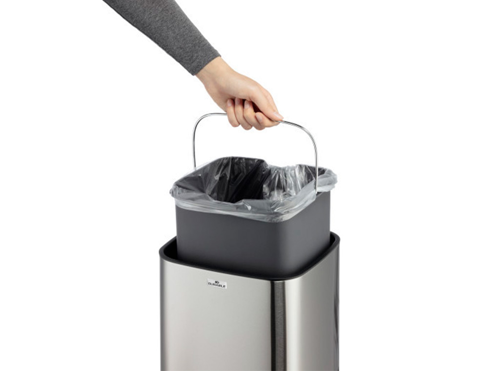 POUBELLE DURABLE A CAPTEUR AUTOMATIQUE ACIER INOXIDABLE A