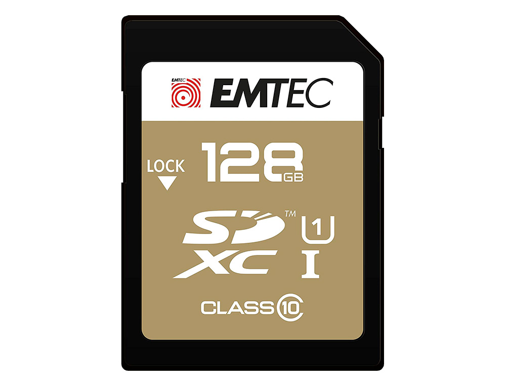 CARTE MEMOIRE EMTEC MICRO SD 85MB 128GB CLASSE 10 ELITE    GOLD