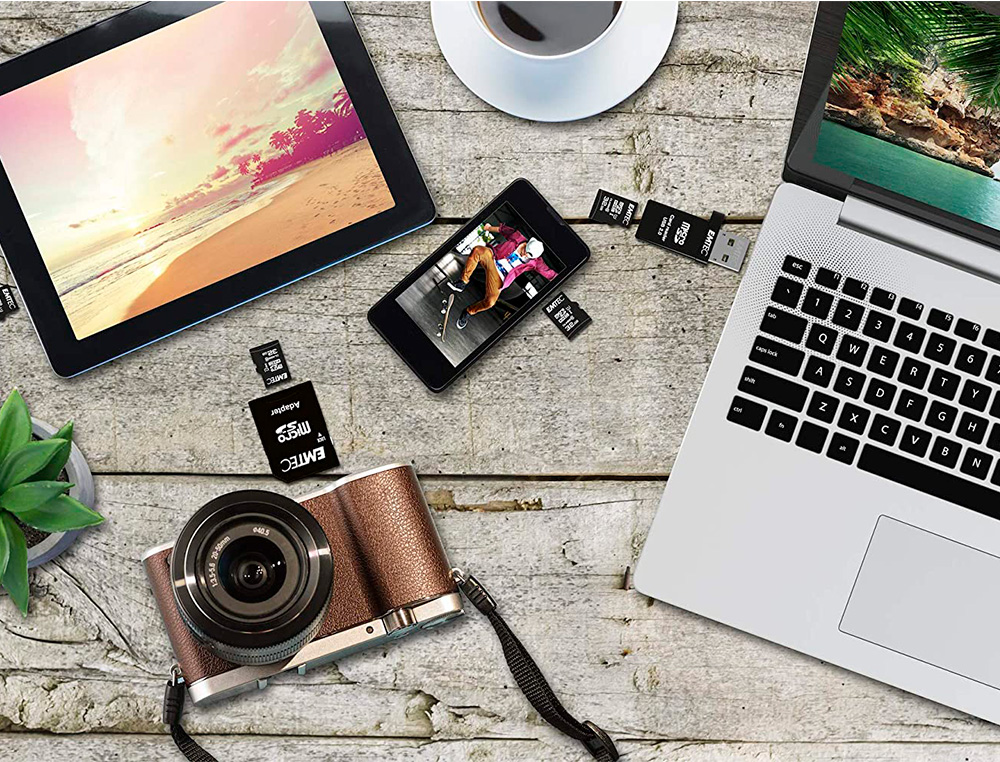 CARTE MEMOIRE EMTEC MICRO SD 85MB 128GB CLASSE 10 ELITE    GOLD