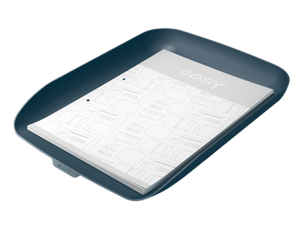 CORBEILLE A COURRIER LEITZ COSY PLASTIQUE GRIS           358X268X43MM