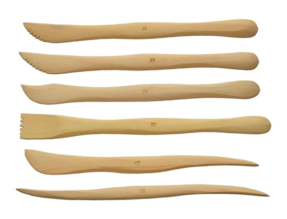 SET 6 EBAUCHOIRS POUR P TES ASSORTIS 21CM AVEC TROUSSE DE RANGEMENT