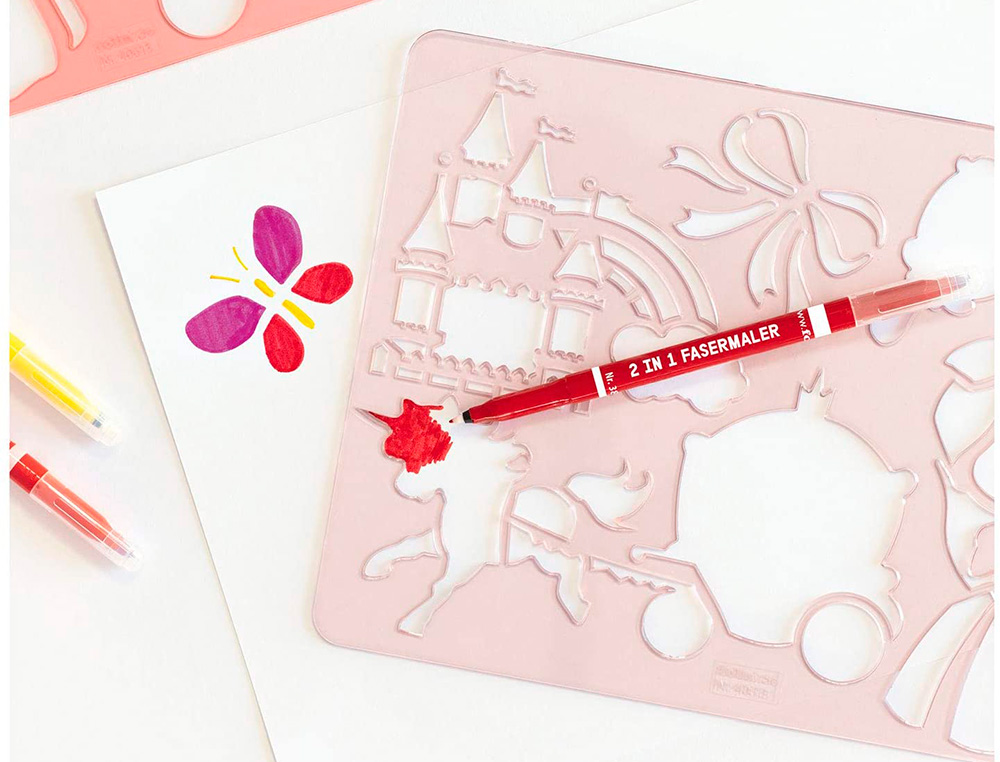 LIVRE POCHOIR PRINCESS AVEC MODELE DE DESSIN X6