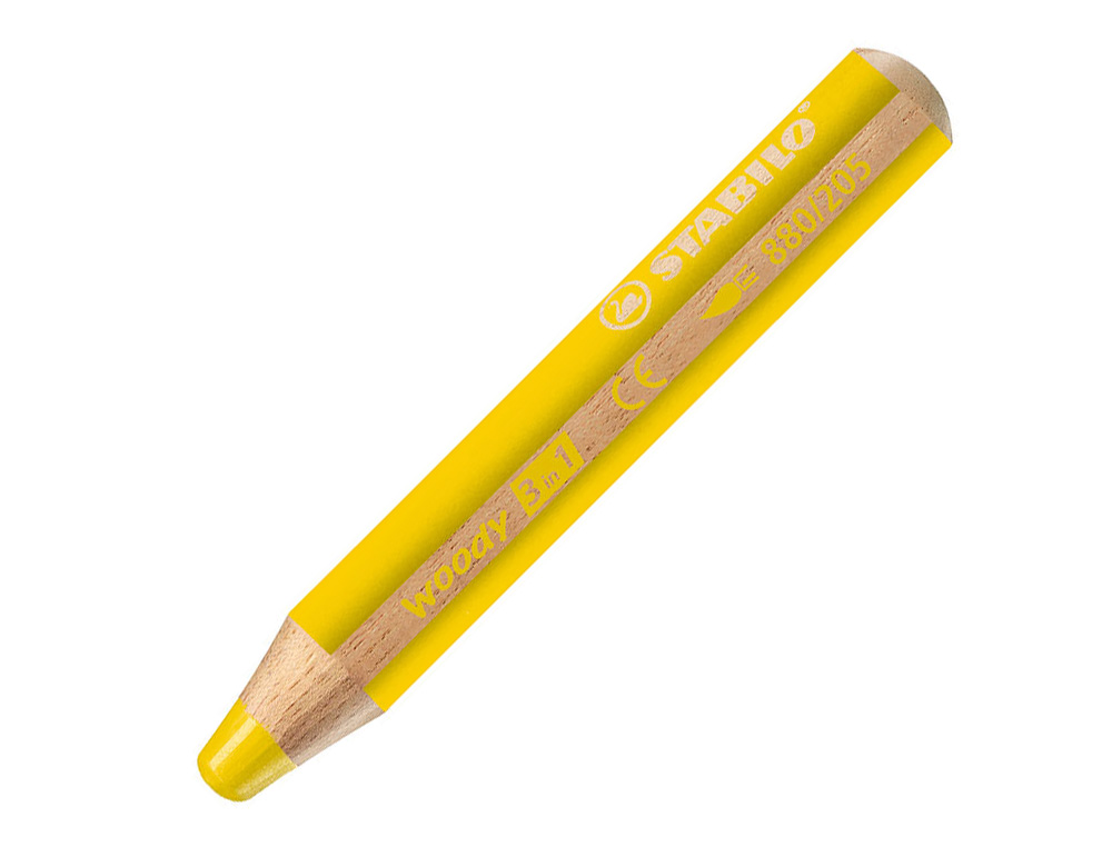 CRAYON MULTI TALENTS STABILO WOODY 3 IN 1 JAUNE