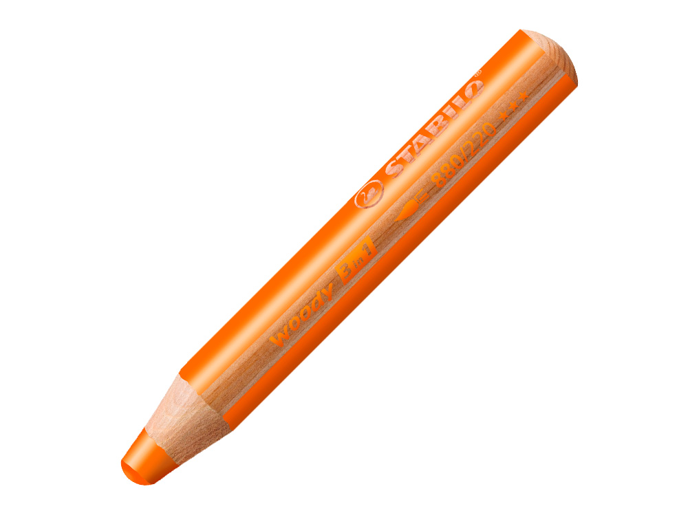 CRAYON MULTI TALENTS STABILO WOODY 3 IN 1 ORANGE