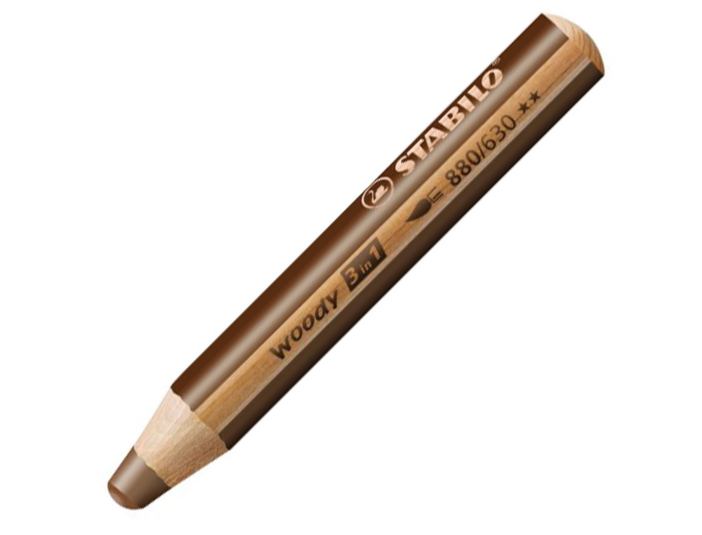 CRAYON MULTI TALENTS STABILO WOODY 3 IN 1 TERRE DE CYAN