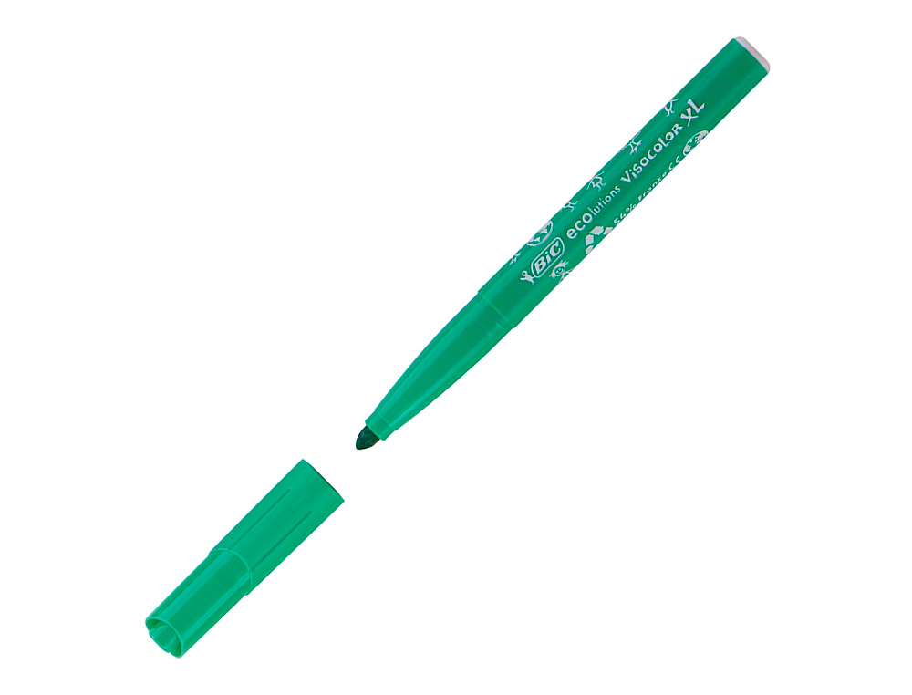 FEUTRE BIC VISACOLOR XL ECOLUTIONS POINTE LARGE 4,5 MMCOLORIS VERT