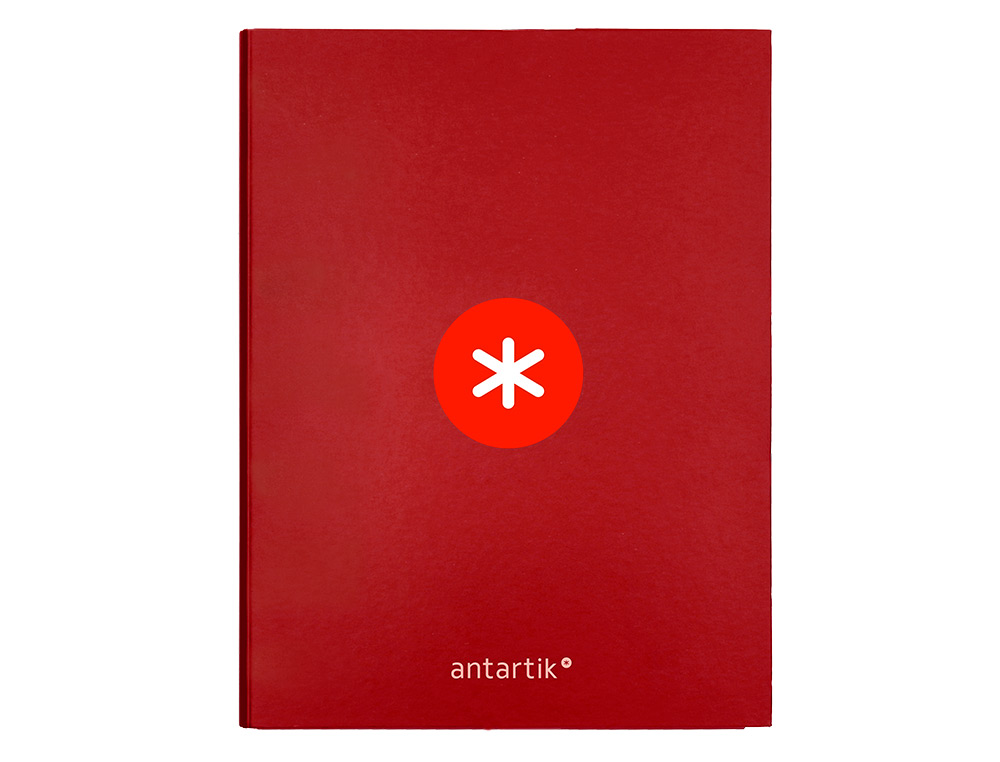 CLASSEUR ANTARTIK 4 ANNEAUX RONDS 25MM A4 CARTON REMBORDE COLORIS FRAMBOISE