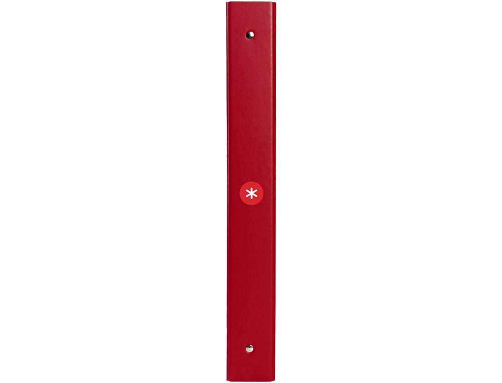CLASSEUR ANTARTIK 4 ANNEAUX RONDS 25MM A4 CARTON REMBORDE COLORIS FRAMBOISE