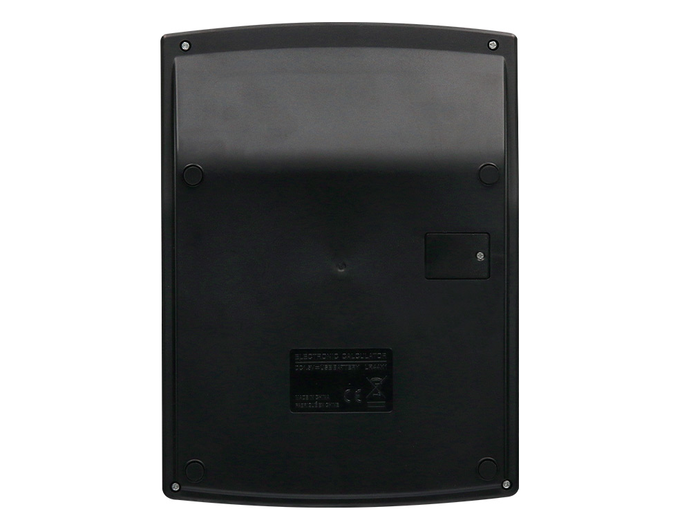 CALCULATRICE DE BUREAU LIDERPAPEL XF30 12 CHIFFRES   CORRECT AUTO-REPLAY SOLAIRE   ET PILES COLORIS NOIR