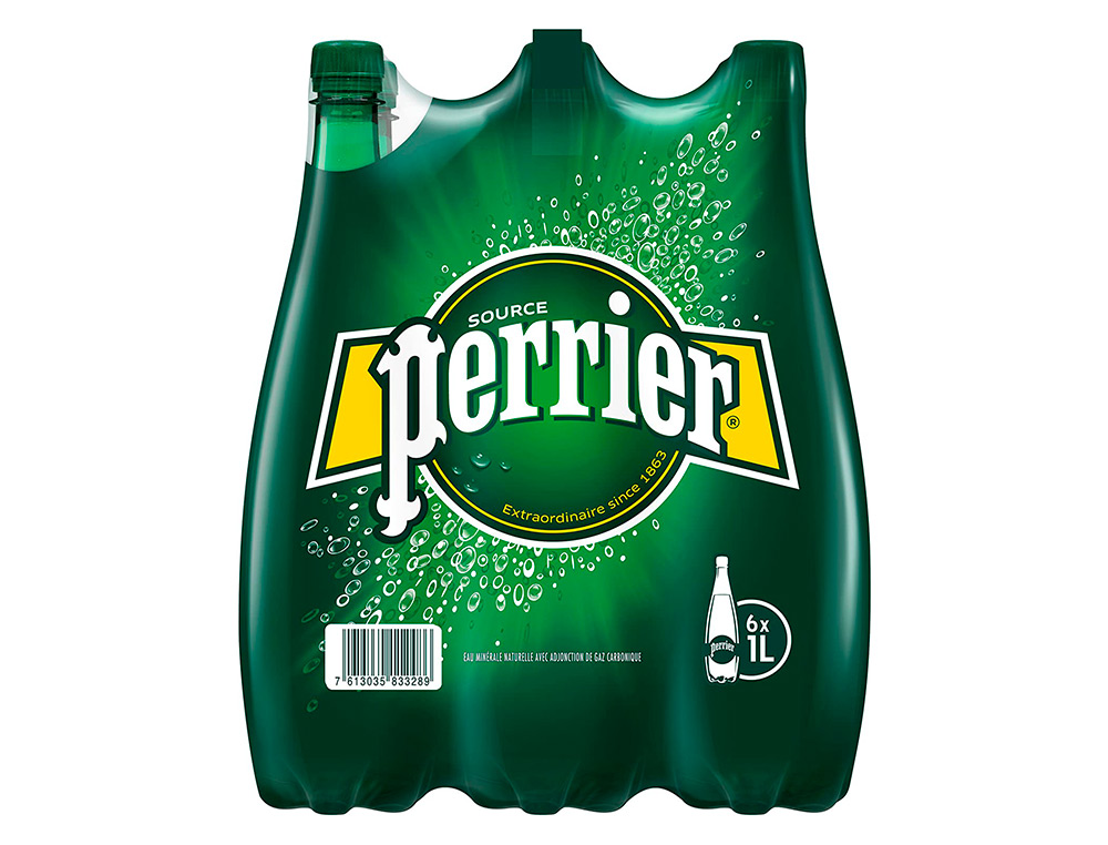 EAU GAZ PERRIER PET 1L