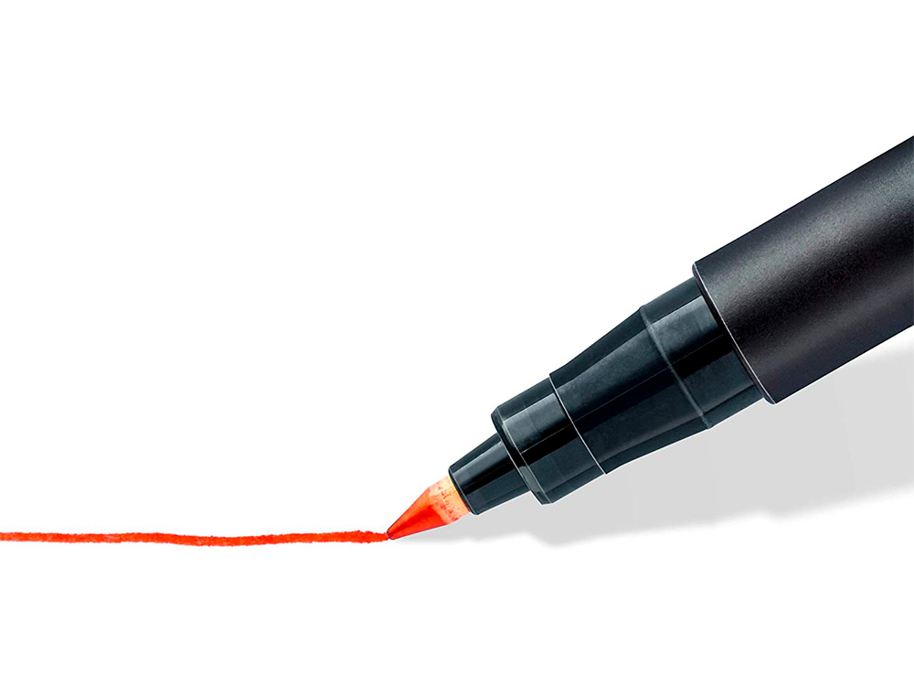 MARQUEUR STAEDTLER PERMANENT DRY SAFE LUMOCOLOR 318 POINTE FINE 0,6MM COLORIS ASSROTIS ETUI DE 10 FEUTRES