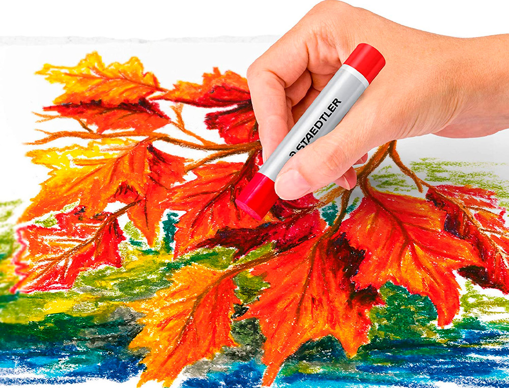 CRAYONS CIRE STAEDTLER 2420 EDITION DESIGN JOURNEY PASTEL A L HUILE COLORIS ASSORTIS ETUI DE 48