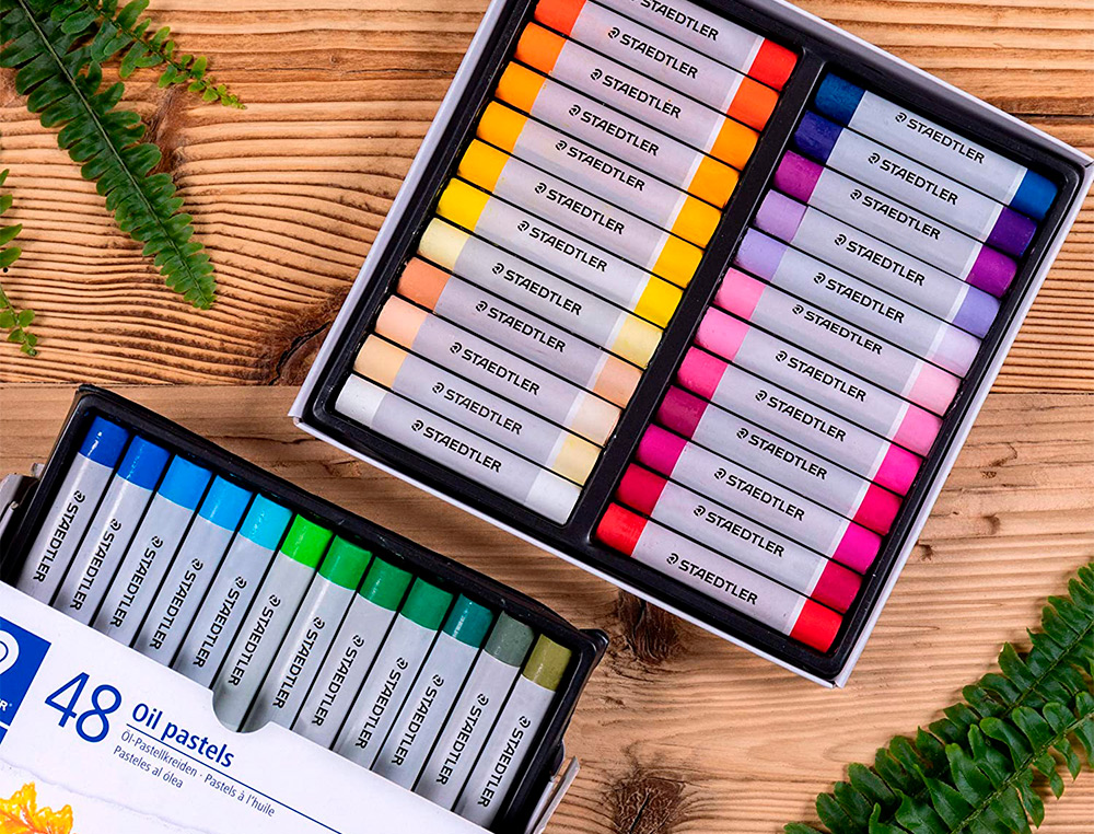 CRAYONS CIRE STAEDTLER 2420 EDITION DESIGN JOURNEY PASTEL A L HUILE COLORIS ASSORTIS ETUI DE 48