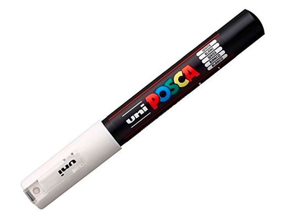 MARQUEUR POSCA POINTE CONIQUE EXTRA FINE COLORIS BLANC