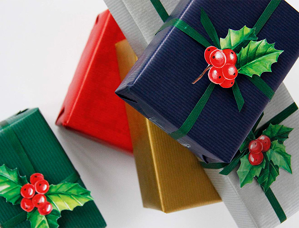 ROULEAU PAPIER CADEAU KRAFT RECYCLE AUX MOTIFS            CLAIREFONTAINE  OR 250M X     0,70M  60G.