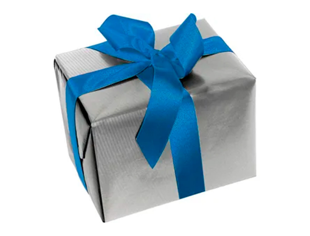 ROULEAU PAPIER CADEAU KRAFT RECYCLE AUX MOTIFS            CLAIREFONTAINE ARGENT 50M X   0,70M 60G.